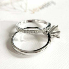 2 Carat Round Cut CVD Lab Grown Diamond Engagement Ring for Women, Anniversary Gifts, Wedding Ring