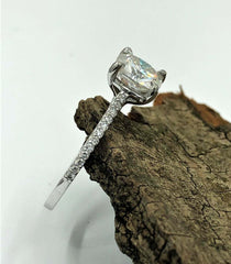 2.5 Carat Cushion Cut Diamond Engagement  Ring for Women, Wedding Ring, Christmas Gifts