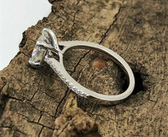 2.5 Carat Cushion Cut Diamond Engagement  Ring for Women, Wedding Ring, Christmas Gifts