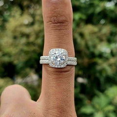 2 Carat Round Cut CVD Lab Grown Diamond Engagement Ring For Women, Anniversary Gifts, Wedding Ring, Christmas Gifts