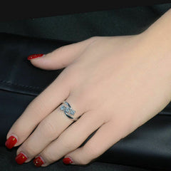 1 Carat Round Cut CVD Lab Grown Diamond Engagement Ring For Women, Three Stone Ring, Wedding Ring, Christmas Gifts