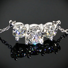 4 TCW Round Cut Diamond Charm Pendant For Women, Christmas Gifts, Engagement  Pendant