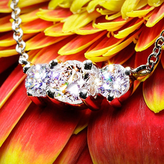 4 TCW Round Cut Diamond Charm Pendant For Women, Christmas Gifts, Engagement  Pendant