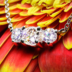 4 TCW Round Cut Diamond Charm Pendant For Women, Christmas Gifts, Engagement  Pendant