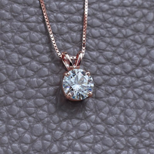 2.5 Carat Round Cut Diamond Charm Pendant For Women, Christmas Gifts, Anniversary Gifts