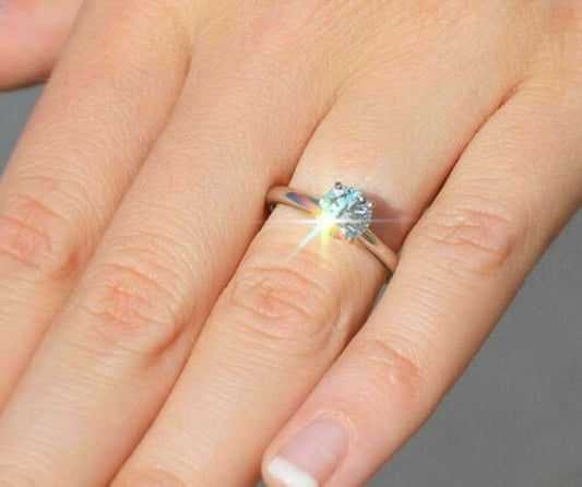 2.5 Carat Round Cut CVD Lab Grown Diamond Engagement Ring for Women, Solitaire Ring, Anniversary Gifts, Wedding Ring