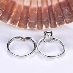 2 Carat Oval Cut Diamond Engagement Ring for Women, Bridal Set Wedding Ring, Anniversary Gifts For Her