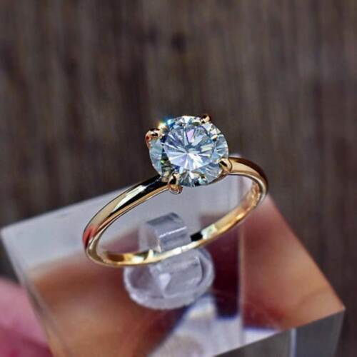 1.5 Carat Round Cut Diamond Engagement Ring for Women, Wedding Ring, Christmas Gifts