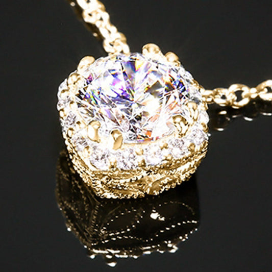 2 CT Cushion Cut Diamond Charm Pendant For Women, Wedding Pendant, Christmas Gifts, Solitaire Pendant