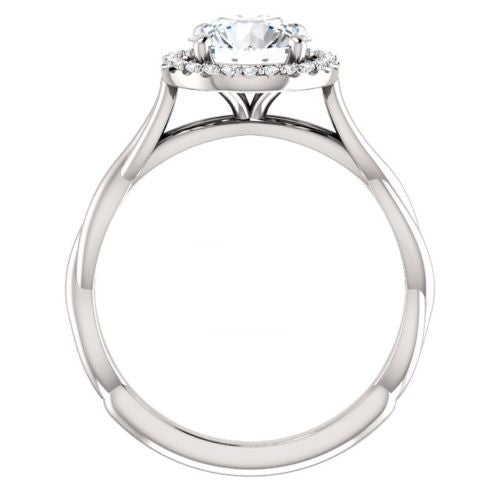 1.5 Carat Round Cut CVD Lab Grown Diamond Engagement Ring for Women, Halo Engagement Ring, Christmas Gifts, Wedding Ring, Handmade Ring, Promise Ring For Her