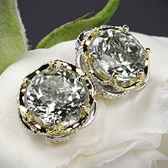 5 TCW Round Cut Diamond Stud Earrings For Women, Wedding Pendant, Christmas Gifts, Anniversary Gifts