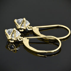 3 TCW Round Cut Diamond Hoop Earrings For Women, Dangle Earrings, Christmas Gifts, Anniversary Gifts