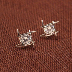 2 TCW Round Cut Diamond Stud Earrings For Women, Wedding Earrings, Christmas Gifts, Anniversary Gifts