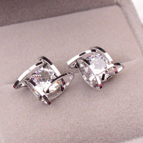 2 TCW Round Cut Diamond Stud Earrings For Women, Wedding Earrings, Christmas Gifts, Anniversary Gifts