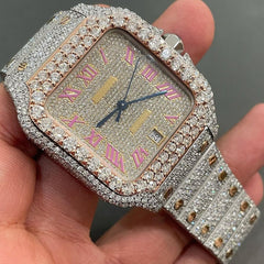 Orologio CT Skelton Moissanite al miglior Pass on Diamond Tester di Shreya