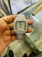 Orologio CT Skelton Moissanite al miglior Pass on Diamond Tester di Shreya