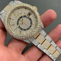 Orologio CT Skelton Moissanite al miglior Pass on Diamond Tester di Shreya